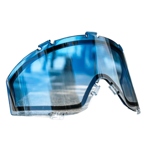 Brand new JT Spectra Thermal Lens in Blue to Clear Fade tint for paintball masks.
