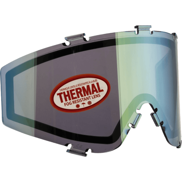 Brand new JT Spectra Thermal Lens in Chrome tint for paintball masks.