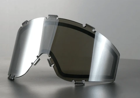 Brand new JT Spectra Thermal Lens in Chrome tint for paintball masks.