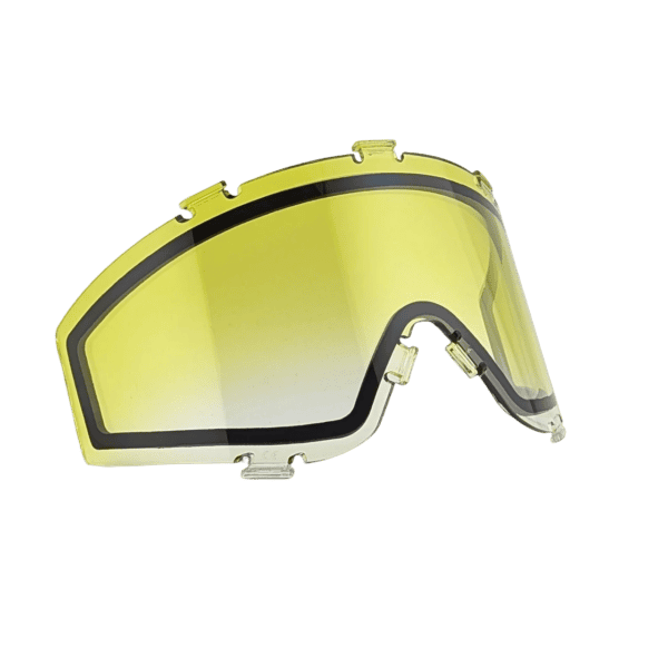 Brand new JT Spectra Thermal Lens in Yellow to Clear Fade tint for paintball masks.