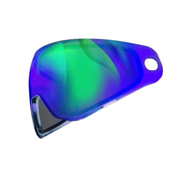 HK Army KLR/SLR Pure Lens Aurora Green mirror paintball mask replacement lens.