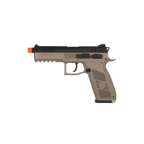 actionsportgames cz p 09 co2 blowback pistol | plastic slide | dual tone fde | new