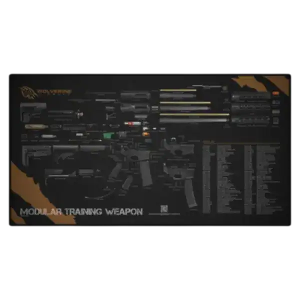 Wolverine Airsoft MTW Schematic Tech Mat with parts diagram.