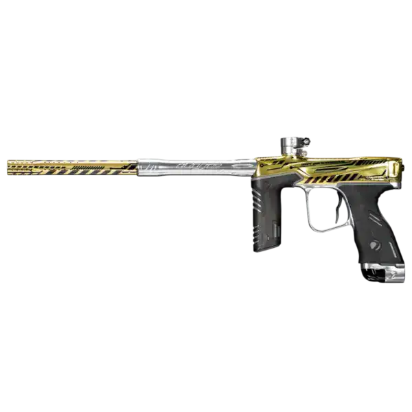 dye mxr electronic paintball marker | pga cyber gold / silver polish | new