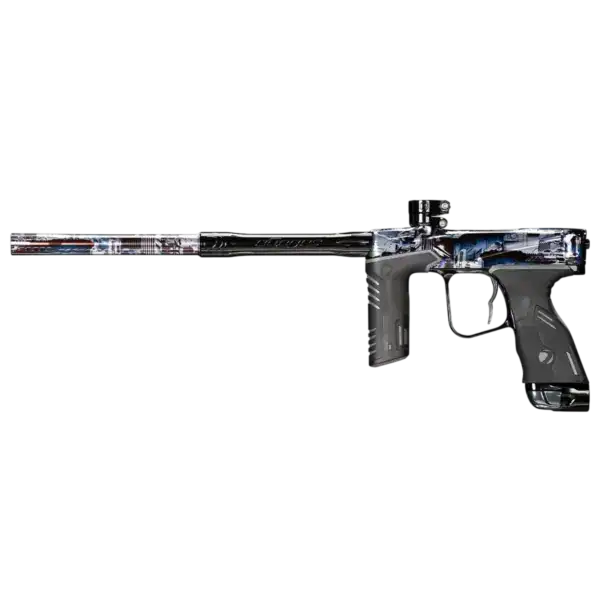 dye mxr electronic paintball marker | pga deathstar black / blue / gray polish | new