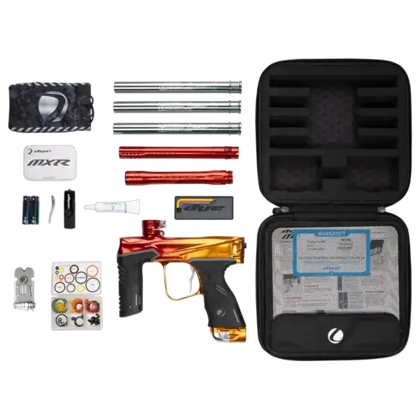 dye mxr electronic paintball marker | sunrise fade polish | new