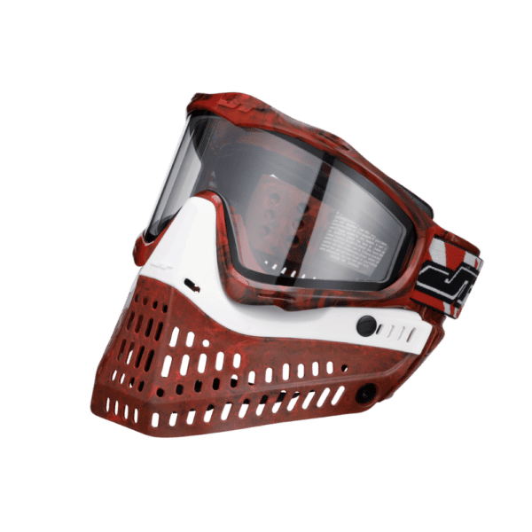 Proflex LE paintball goggle limited edition RED and White Marble Away Edition mask.