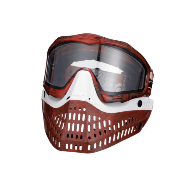 Proflex LE paintball goggle limited edition RED and White Marble Away Edition mask.