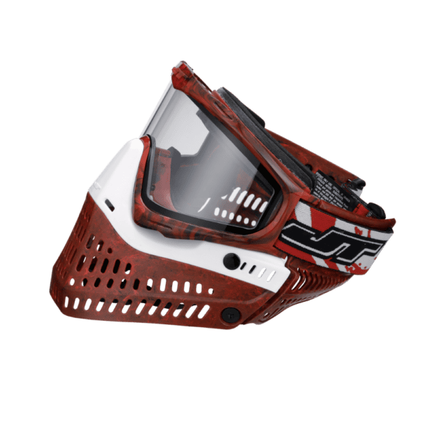Proflex LE paintball goggle limited edition RED and White Marble Away Edition mask.