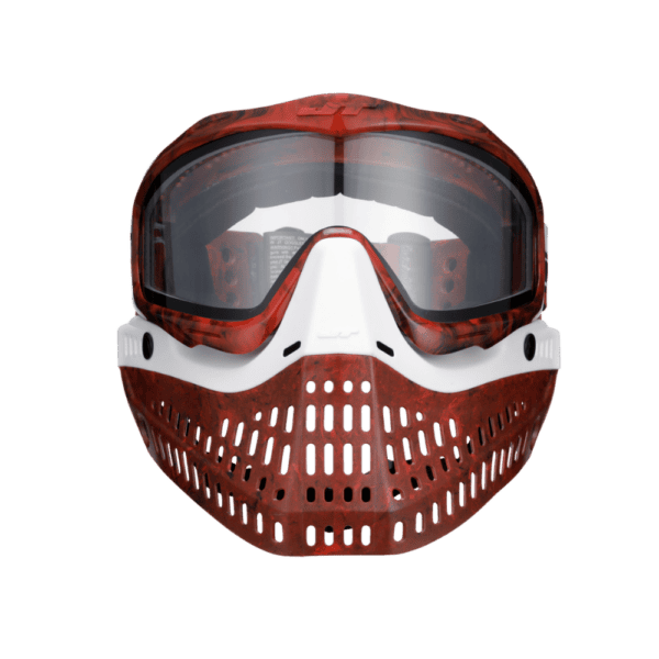 Proflex LE paintball goggle limited edition RED and White Marble Away Edition mask.