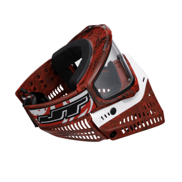 Proflex LE paintball goggle limited edition RED and White Marble Away Edition mask.