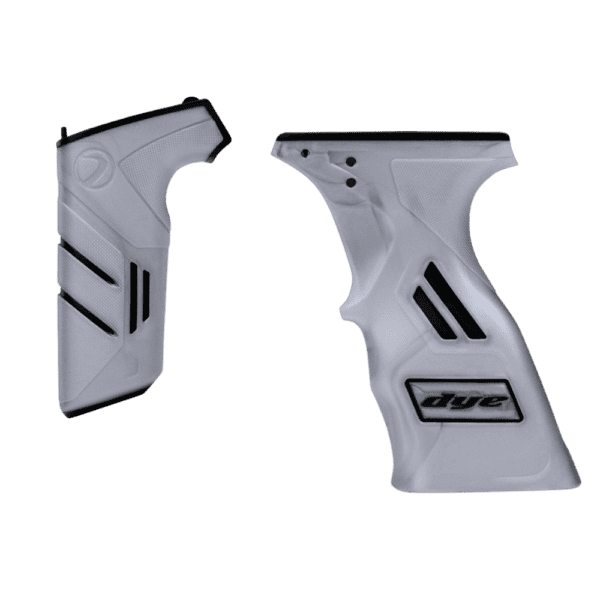 DYE Sticky Grip Kit DSR Silver / Black paintball marker replacement grips.