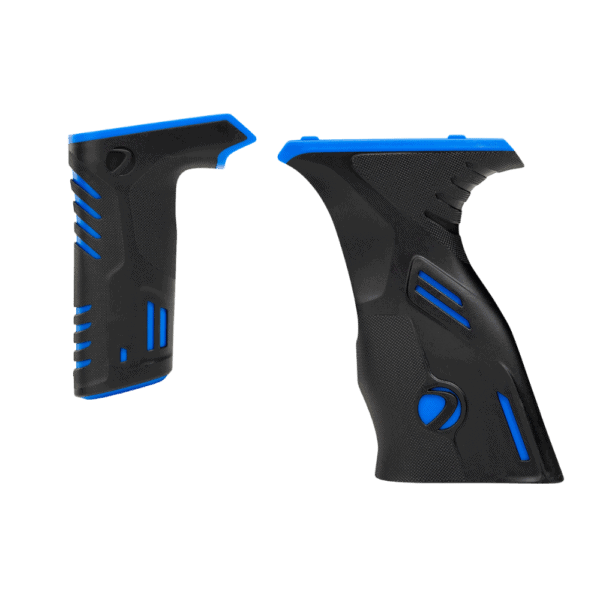 DYE Sticky Grip Kit MXR Black and Blue paintball marker upgrades.