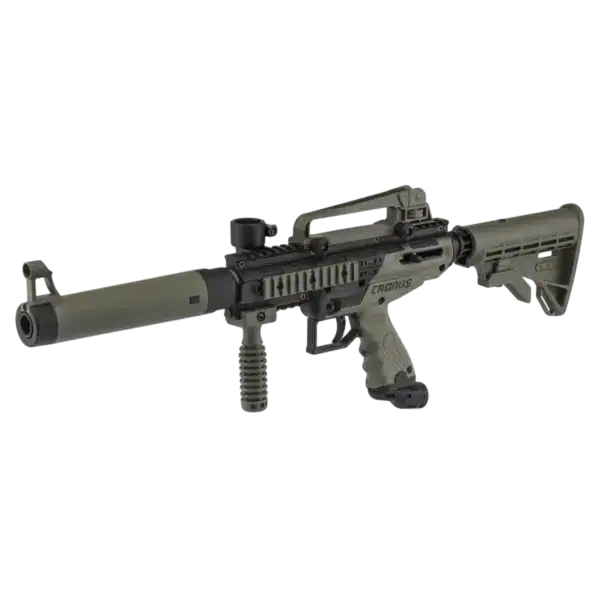 Tippmann Cronus Tactical Edition olive black paintball marker gun.