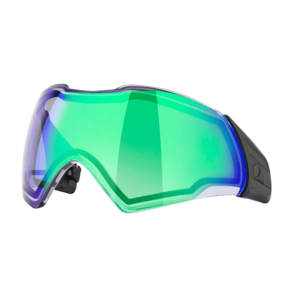 Brand new Push Unite Lens in Chrome Green tint for Push paintball masks.