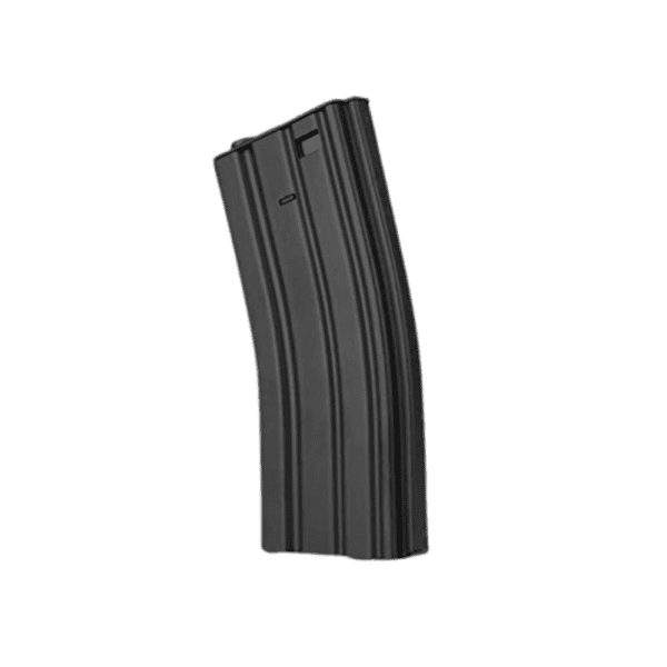 Valken Valken M4 M16 Hi Cap Metal 300 rd Black magazine for tactical paintball cross-training.
