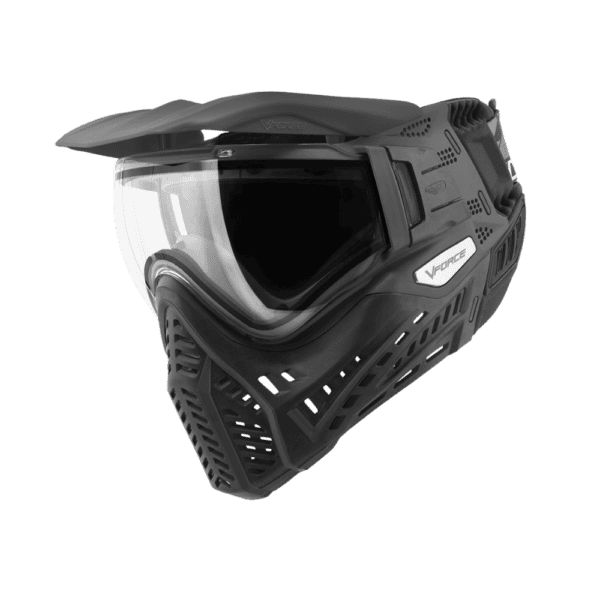 VForce Profiler 2.0 paintball mask in Black Grey colorway with a thermal lens.