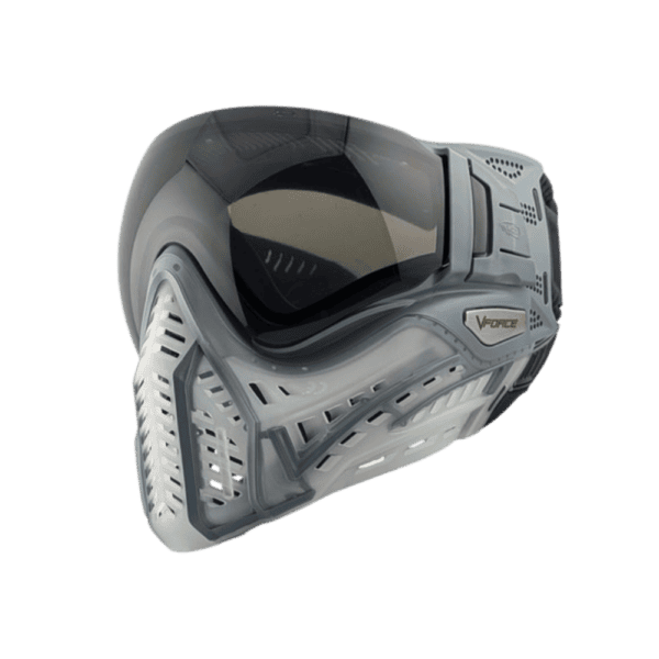 VForce Profiler 2.0 Slider Gray paintball mask with a smoke dual pane thermal lens.