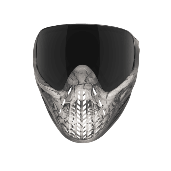 Virtue VIO Ascend Goggle Clear Skull LE paintball mask with dual pane thermal lens.