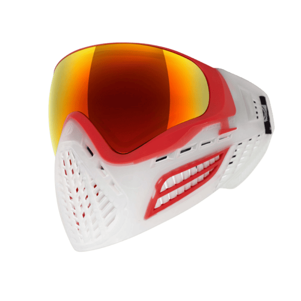Virtue VIO Ascend Goggle Crystal Red paintball mask with dual pane thermal lens.