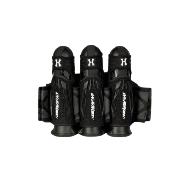 HK Army Zero G 2.0 Harness 3+2+4 Black Black strapless paintball pod pack.