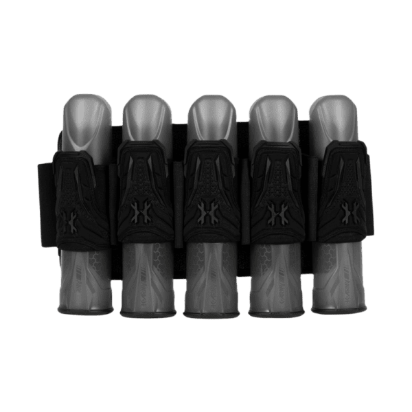 HK Army Zero G LITE Harness 5+4 Black strapless paintball pod pack.