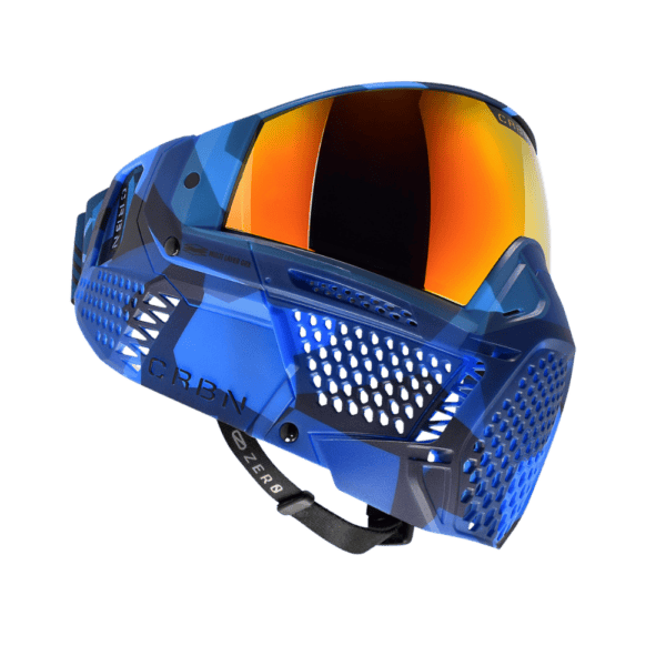 Bunkerkings ZERO GRX MODCAM ABYSS more coverage paintball goggle mask.