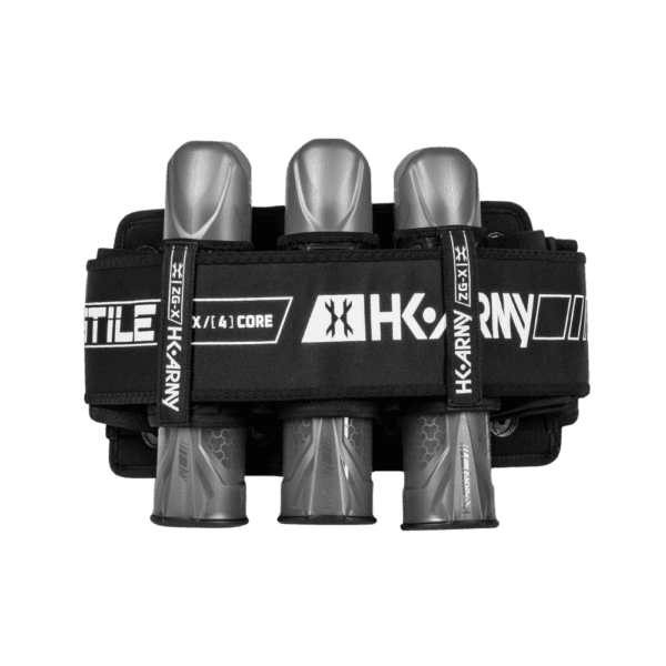 HK Army Zero-GX Strapless Harness Stealth 3+2+4 paintball pod pack upgrade.
