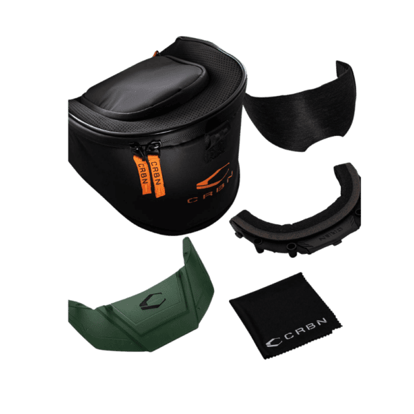 CRBN ZERO Pro Safari paintball goggle in More Coverage variant with mirror thermal lens.