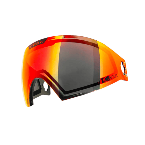 CRBN ZERO Pro Safari paintball goggle in More Coverage variant with mirror thermal lens.