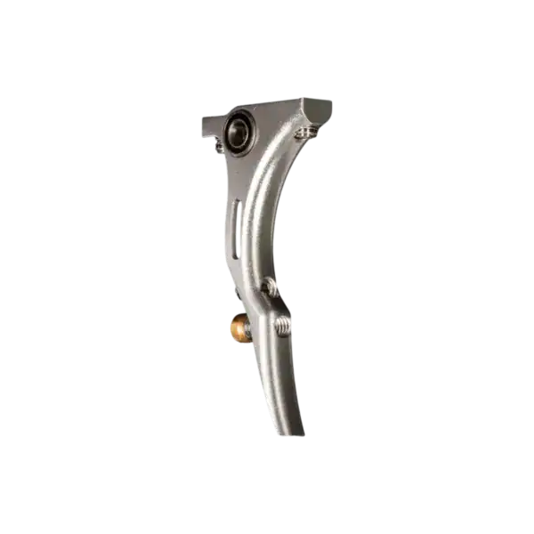 HK Army Reaper silver custom paintball trigger for Empire Mini GS and Axe markers.