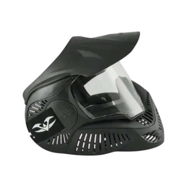 Valken BSX Goggle MI-3 Field Single black protective mask for airsoft and paintball safety.
