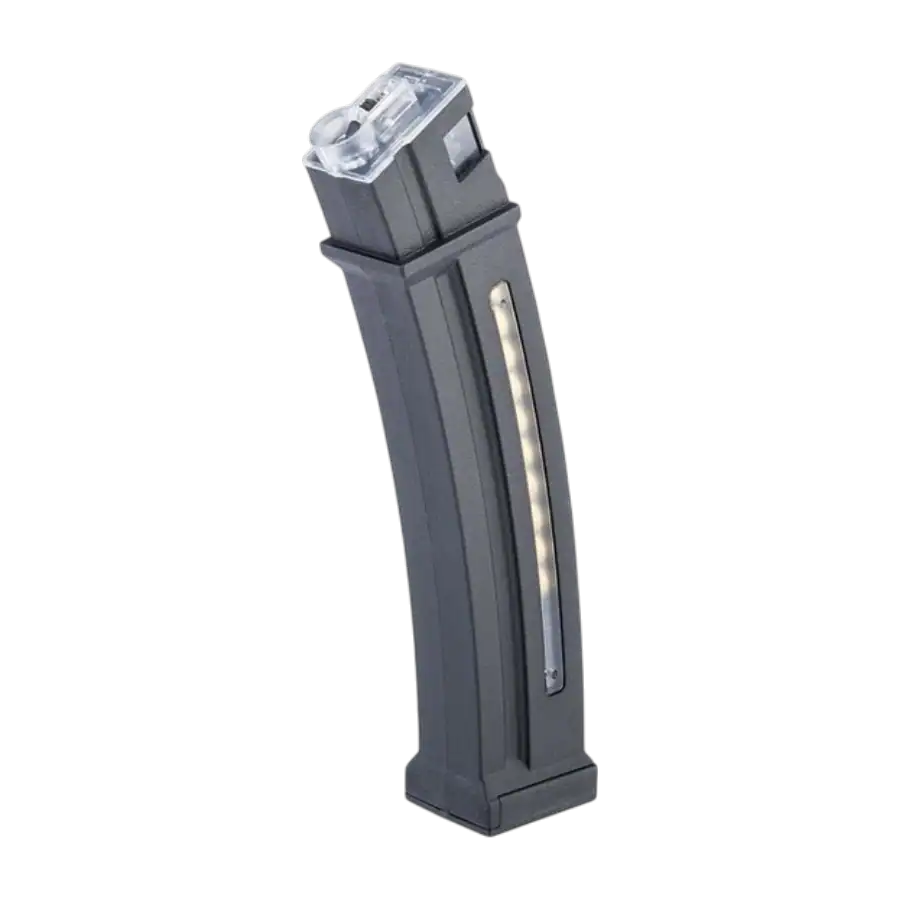 CYMA Platinum 130rd windowed mid-cap polymer magazine for MP5 airsoft AEG rifles.