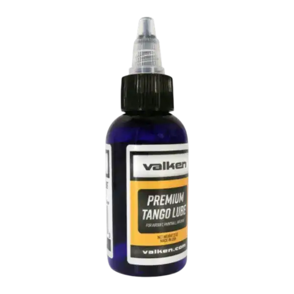 Valken BSX Tango Premium Oil Lube 2oz bottle for airsoft and paintball marker maintenance.