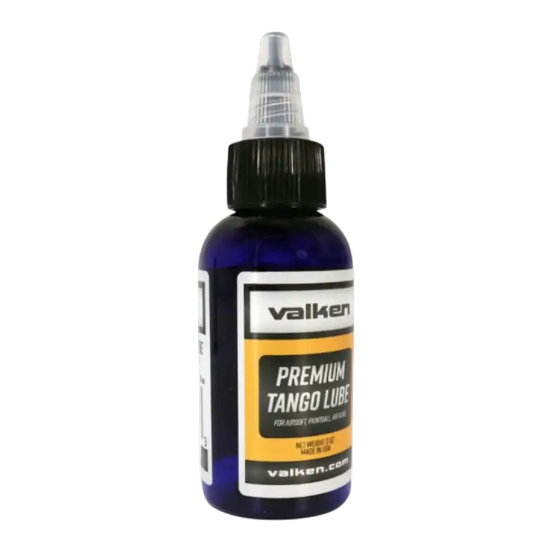 Valken BSX Tango Premium Oil Lube 2oz bottle for airsoft and paintball marker maintenance.