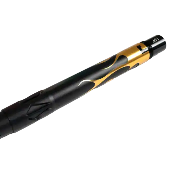 field one acculock flame barrel back dust black / gold flame | new