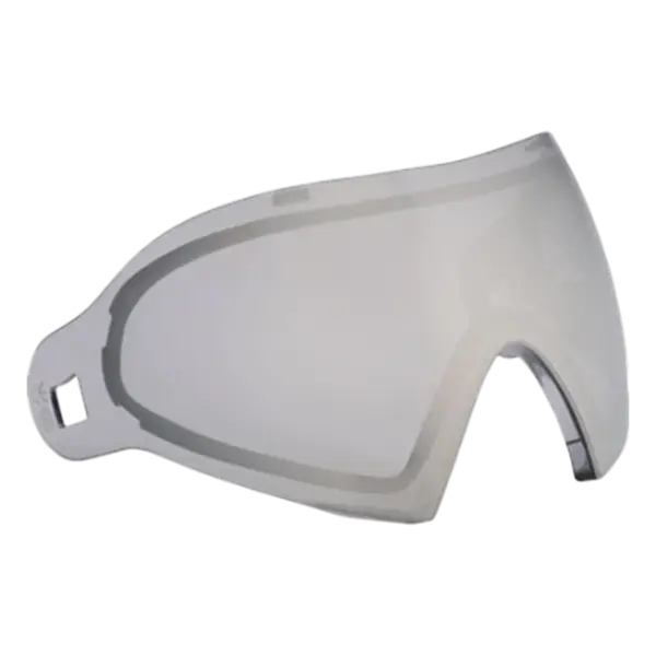 DYE i4/i5 Thermal Lens in Dyetanium Smoke Silver tint for paintball masks.