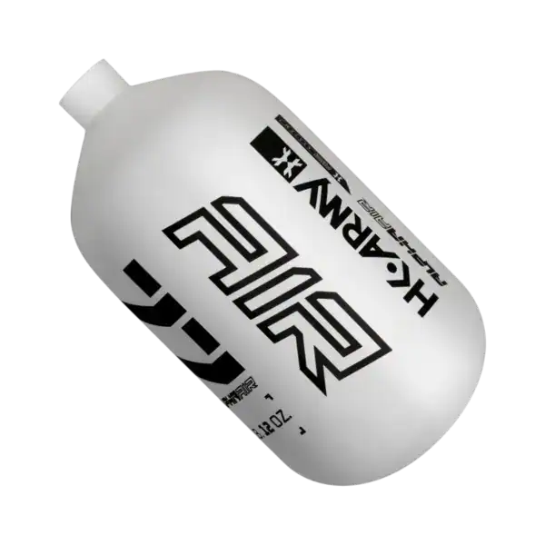 HK Army Alpha Air Blizzard 77ci 4500psi lightweight paintball tank carbon fiber bottle.