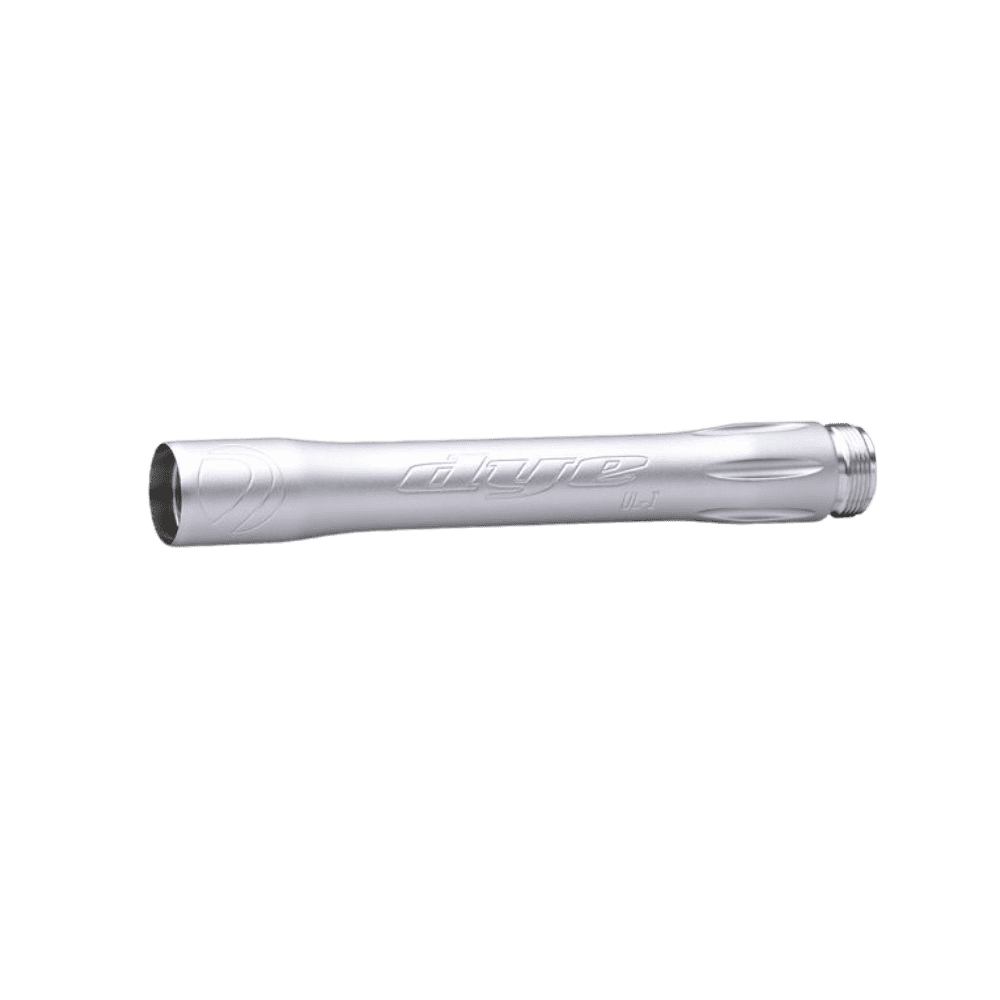DYE Boomstick UL-I Back Clear Dust autococker threaded paintball marker barrel upgrade component.
