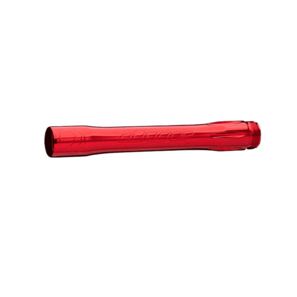 DYE Boomstick UL-I Barrel Back Red Polished Autococker paintball barrel back component.