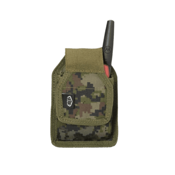 BT Radio Pouch black tactical communication holder for paintball vests.
