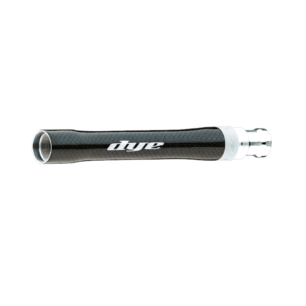 DYE Carbon Fiber-S Boomstick Barrel Back .688 Autococker carbon fiber paintball barrel back.