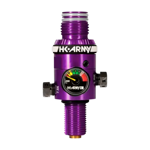 HK Army HP8 Purple 800psi high pressure air tank paintball regulator.
