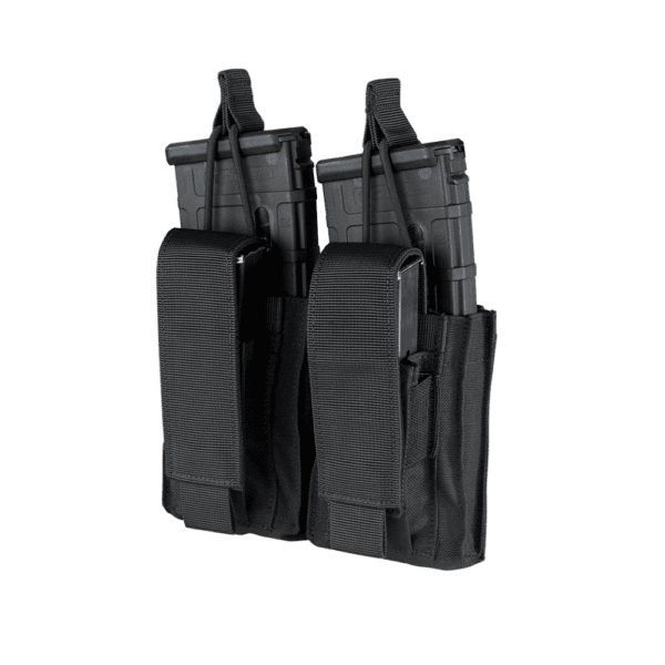 Condor GEN2 Double AR/M4 Kangaroo Pouch in black for tactical paintball vest configurations.