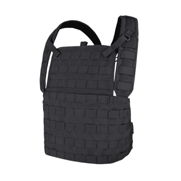 Condor Modular Chest Rig Black tactical paintball load bearing vest.