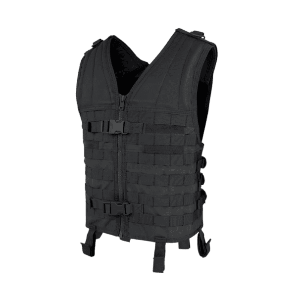 Condor Modular Vest Black tactical paintball load bearing armor.
