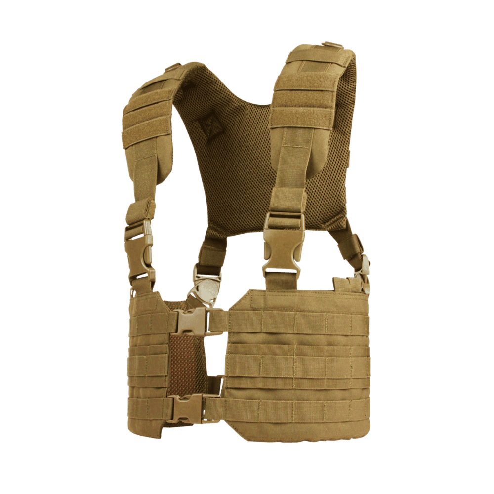 Condor Ronin Chest Rig Tan tactical paintball load bearing vest.