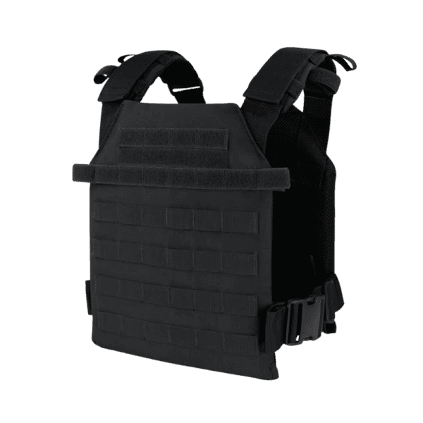 Condor Sentry Plate Carrier Black tactical paintball body armor vest.