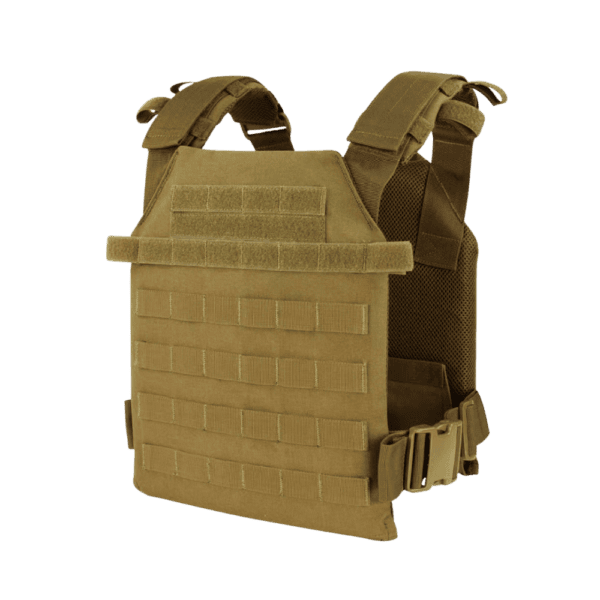 Condor Sentry Plate Carrier Tan tactical paintball body armor vest.
