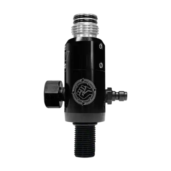 Powerhouse Counterpunch Long Body black paintball tank regulator.